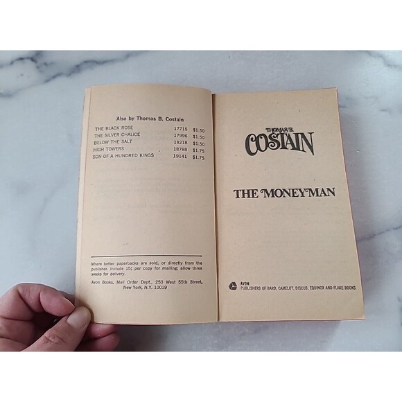 The Moneyman By Thomas B. Costain Paperback - Picture 3 of 10